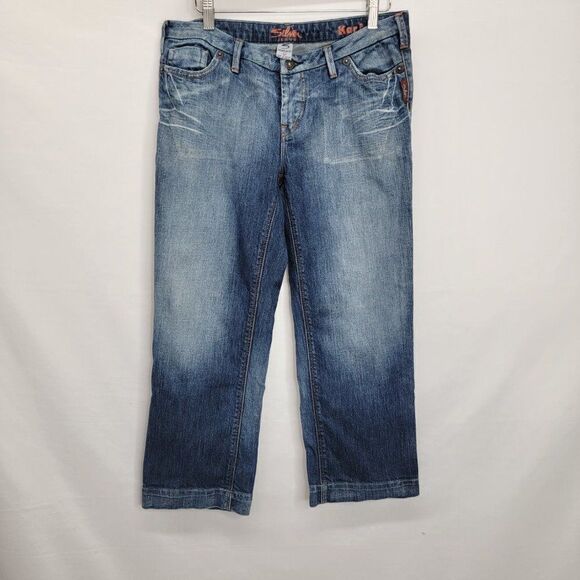 𝅺SILVER Kari Jeans Cropped Size 30 - Picture 4 of 13